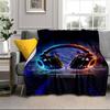 Music Waves Headphones Blanket Flannel Blanket Throw Blanket Sofa Cover Blanket Soft Premium Blanket Picnic Blanket Tv Blanket Gifts