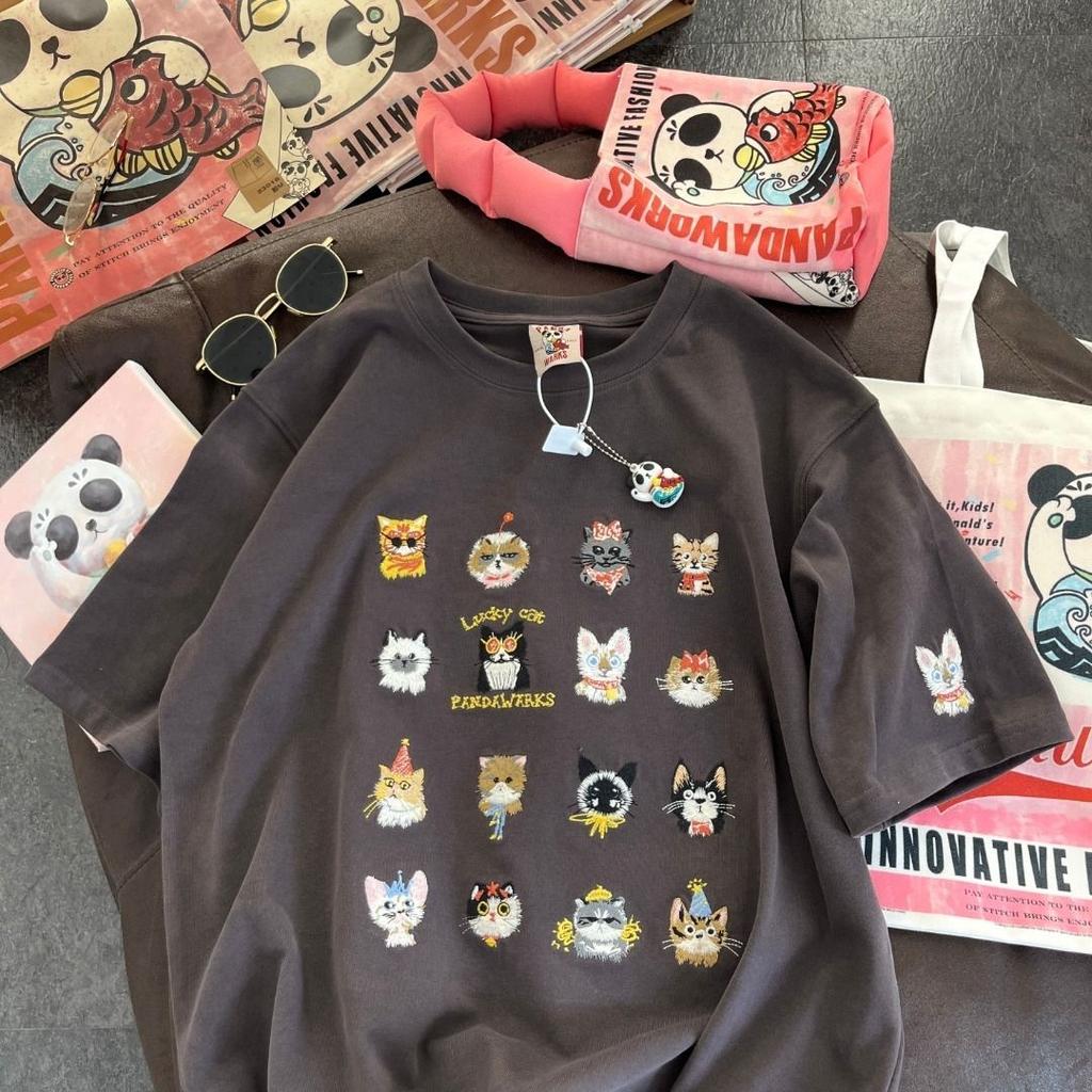 Kreativní tričko pro ženy Letní krátký rukáv Pár Nosit Top Letní trička