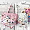 Kawaii Handbags Pain Bag Transparent Large Capacity Shoulder Bags Japanese College-Style Girl Student JK Crossbody Bag Ita Bag