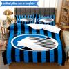 3PCS Atlanta Football Club Bedding Set 2D Printing (Includes 1 Duvet Cover + 2 Pillowcases Coreless), Bedroom decor,Fan Gift