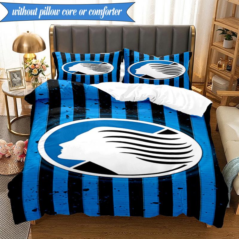 3PCS Atlanta Football Club Bedding Set 2D Printing (Includes 1 Duvet Cover + 2 Pillowcases Coreless), Bedroom decor,Fan Gift