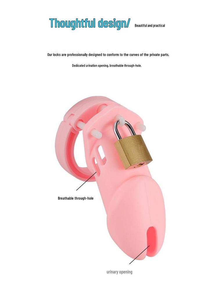 Silicone Male Chastity Cage: SM Erotic Abstinence Training Device