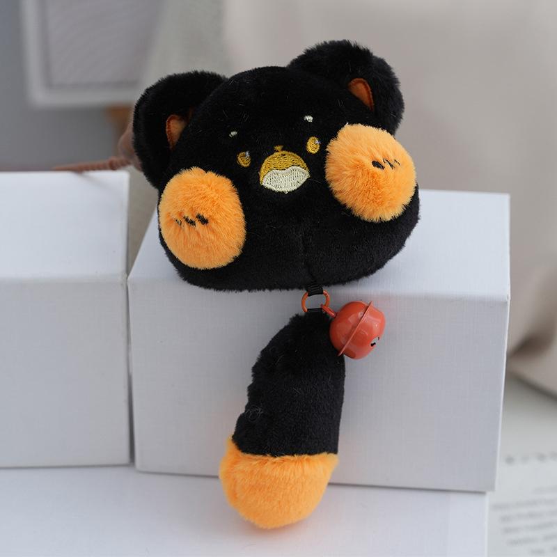 

Kawaii Duducat брелок плюшевый колокольчик длинный хвост милый котенок кукла для женщин девочек мультфильм брелок подвеска украшения аксессуары