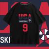 US National Team Basketball No. 9 Cotton Short-sleeved T-shirt Men's and Women's Summer Tide Brand Loose Shoulder Half-sleeved Top
