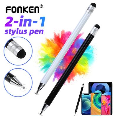 FONKEN 2 In 1 Universal Stylus Pen For Tablet Mobile Android IOS Phone iPad Accessories Drawing Tablet Capacitive Screen Touch Pen