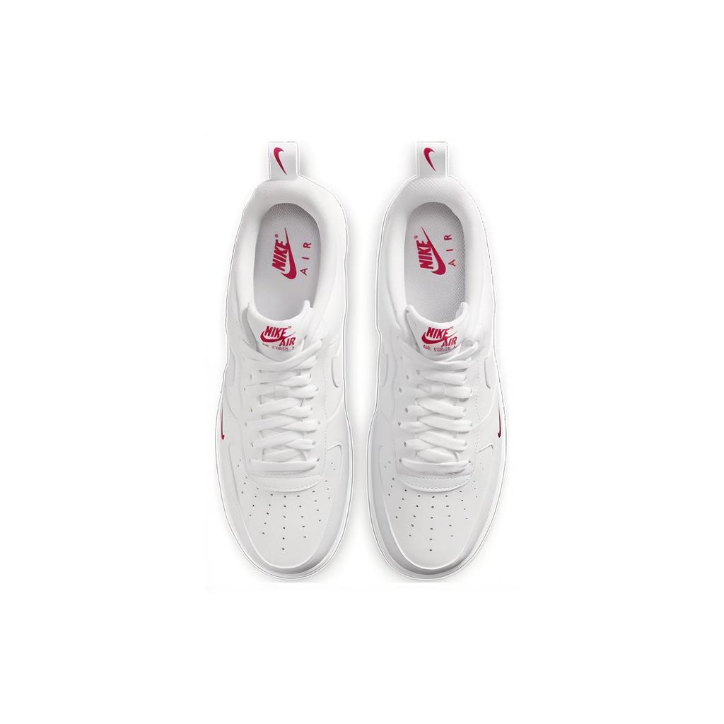 New Nike Air Force 1 Low '07 Se White Red Mini Swoosh FZ7187-100