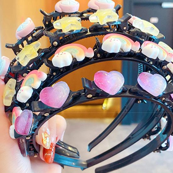 Kid Headband Various Patterns High Elasticity Decorating Colorful Cute Hair Band Clip Strawberry Headwear Accessory for Girls
