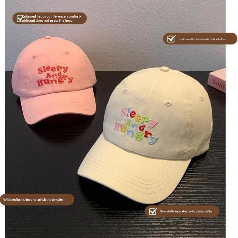 Women'S Baseball Cap Sweet Embroidered Lettering Outdoor Sun Protection Adjustable Baseball Cap