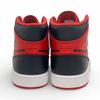 Pristine NIKE High cut sneakers AIR JORDAN 1 MID black leather mens DQ8426-060 Used