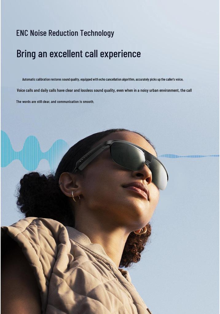 L01 Smart Audio Glasses: Bluetooth Sunglasses with Replaceable Lenses & Wireless Calling