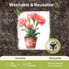 Cleaning Cloth Reusable Kitchen Dish Towels Eco-friendly Microfiber Flowerpot Print Dishcloths Lint Free Washable Duster Rags Tea Towels 9*7inch