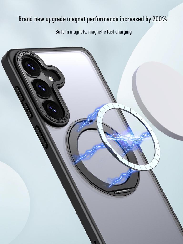 Samsung S26 Ultra Telefoonhoesje met 360 Draaibare Standaard - Valbestendig Beschermhoesje voor S25/S24 Plus