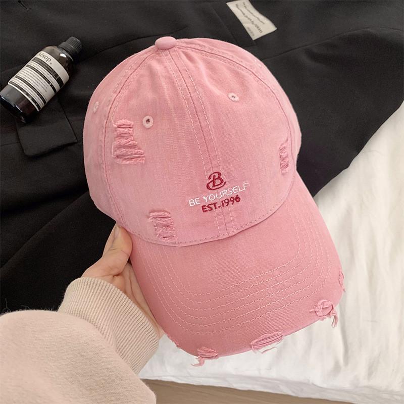 Style Popular Korean Distressed Baseball Hat For Women Great For Summer Spring