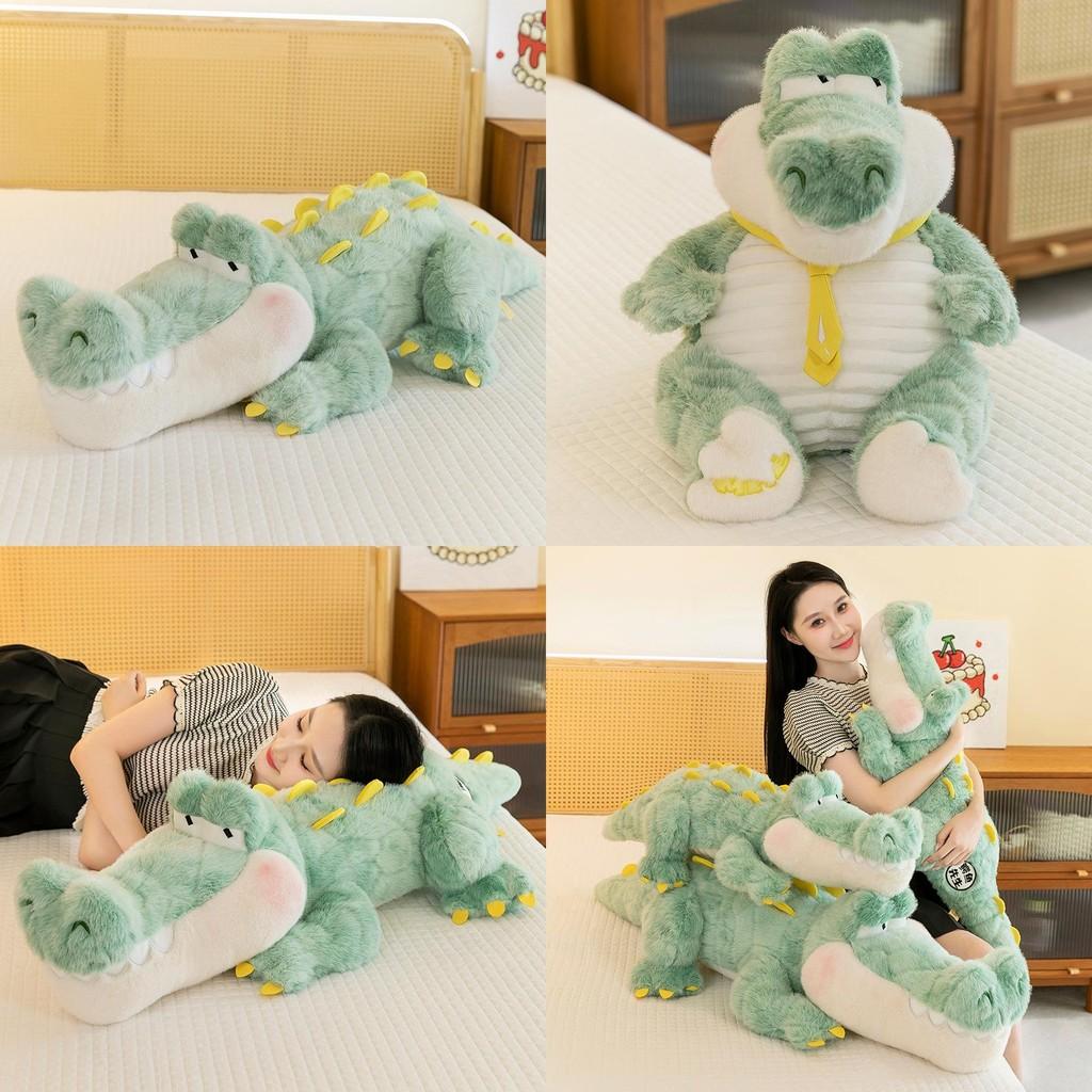 Plush Crocodile Toy Cute Large Size Sleeping Pillow Gift Girls Kid On Holiday