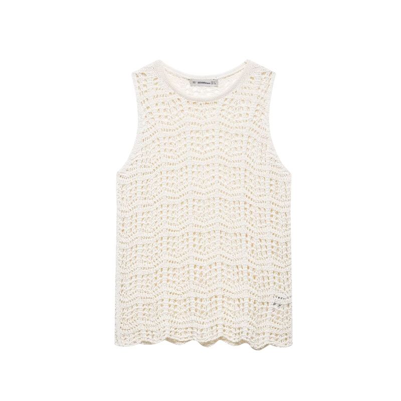 Jnleaog Autumn New Women's Clothing Fashion Style Stylish Jacquard Mesh Knitting Tops 6771060