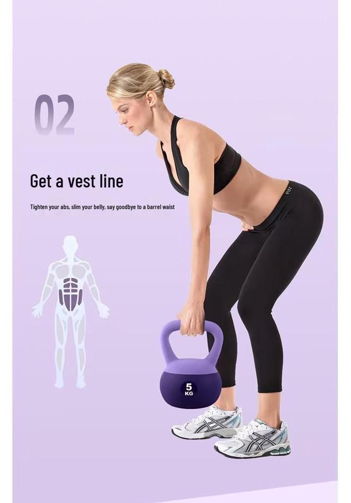 Women's Soft Kettlebell for Arm Exercises, Glute Lifts, Squats, and Strength Training