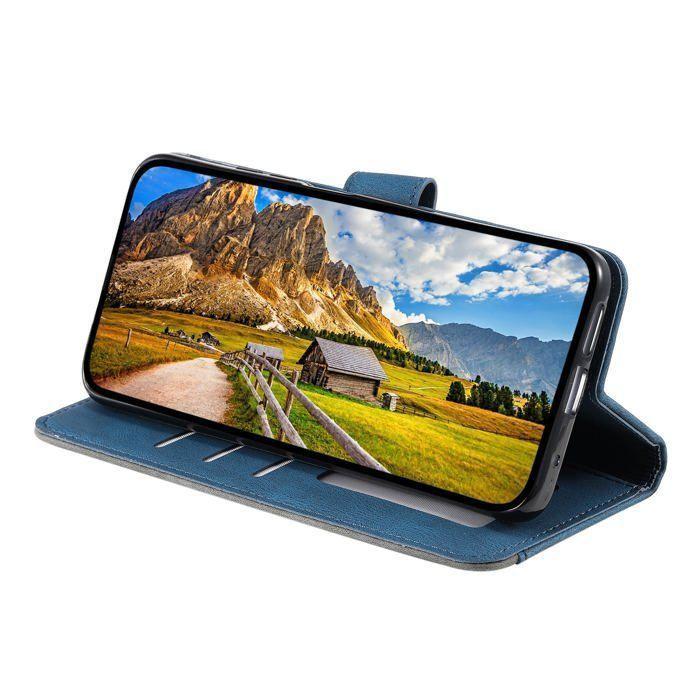 Étui portefeuille - Samsung Galaxy A37 (5G) - Cuir synthétique - 3 fentes pour cartes - Support intégré