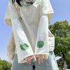 Women's Little Flower Anime Bell-Sleeve UV Protection Ice Sleeves for Summer - Loose Fit for Driving, Cycling & Outdoor Activities