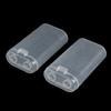 2Pc 2X18650 Plastic Battery Holder Case 18650 Battery Storage Box Cylindrical