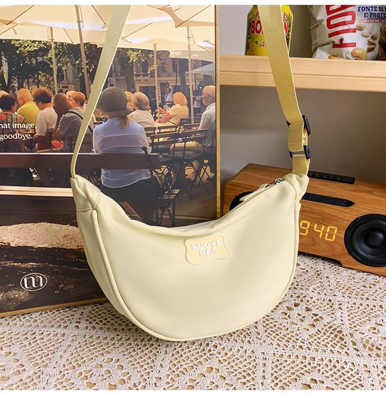 

Пастельный Макарон Минималистичная Сумка Женская Дофаминовая Маленькая Сумка Кроссбоди Нишевый Дизайн Большая Вместимость Сумка-пельмень Новая жёлтый