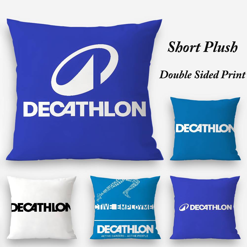 C-Classic D-DecathlonS Pillow Case Plush Fabric Soft Double Sided Print Home Sofa High Quality Cushion Cover Throw