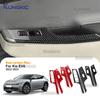 Real Soft Carbon Fiber For KIA EV6 GT EV 2022 2023 2024 2025 2026 LHD RHD Car Window Lift Button Decor Frame Sticker Trim.