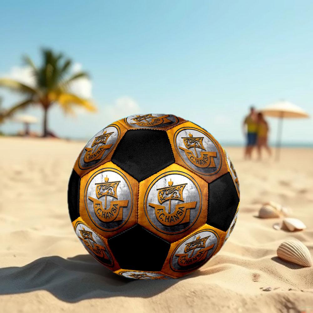 1 pz Pallone da Calcio FC Hansa Rostock Taglia 5 Pallone da Calcetto Indoor alla Moda Colorato Gioco in Giardino - Ottimo Regalo per Appassionati di Sport HE37