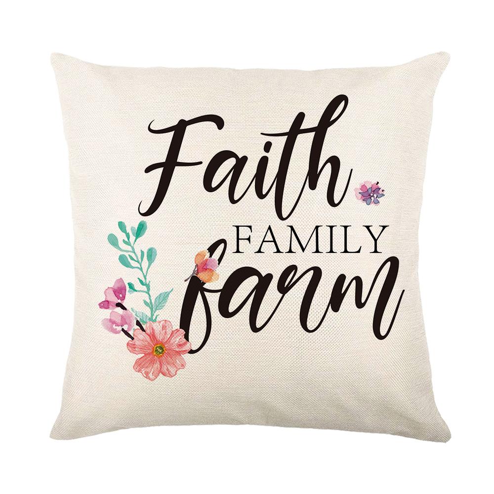 Pillow New Spring Home Decoration Printed Cushion Cover Sofa Cushion Cushion Pillow Cover