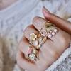 And Unique Beautiful Floral Open Ring For Women With Adjustable Fit Crafted From Highquality Material Copper