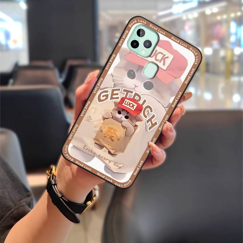 Anti-knock Cartoon Phone Case For Oukitel C22 Protective Soft Case Cute Silicone Full Wrap Couple Back Cover Waterproof