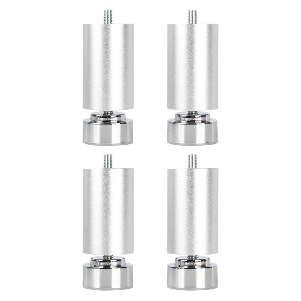 4x Sofa Legs Alloy Adjustable Heavy Duty Table Feet M10 Metal Furniture Legs for Bathroom Dining Table Wardrobes Couch Sofas