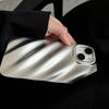 Silbernes Wellen-Handyhülle geeignet für iPhone 11, iPhone 12, iPhone 13