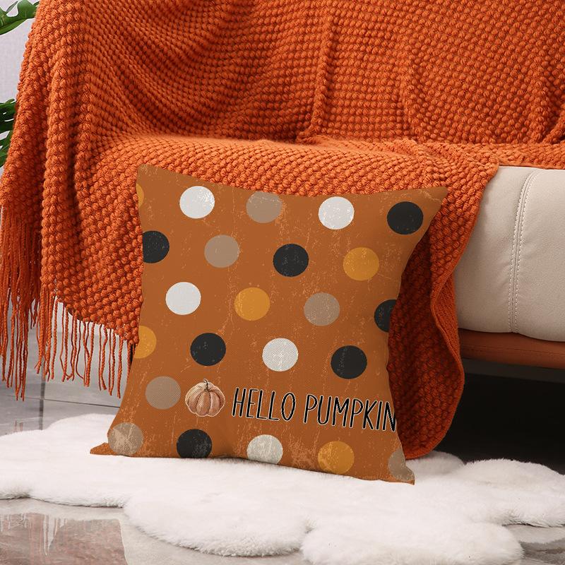 New Autumn Pumpkin Pillow Cover Thanksgiving Decorative Seat Cushion Indoor Versatile Bedroom Bedside Cushion