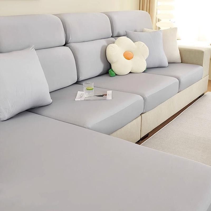 Cool Feeling Ice Silk Summer Lazy Stretch Sofa Cover Cover All-Inclusive Sofa Cushion New Sofa Cover Non-Slip