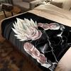 1PC Vegito  Print Flannel Blanket, High quality All Seasons, Home Decor, Warmth and Comfort, Perfect for Christmas Gifts