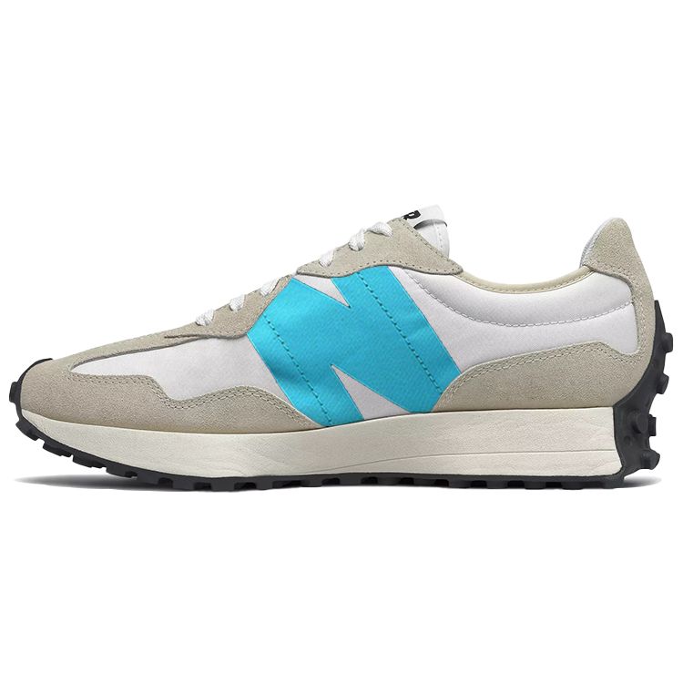 New Balance Nb 327 Comfortable Suede Fabric Low-Top Casual Running Shoes Unisex Sneaker Gray Blue MS327FB