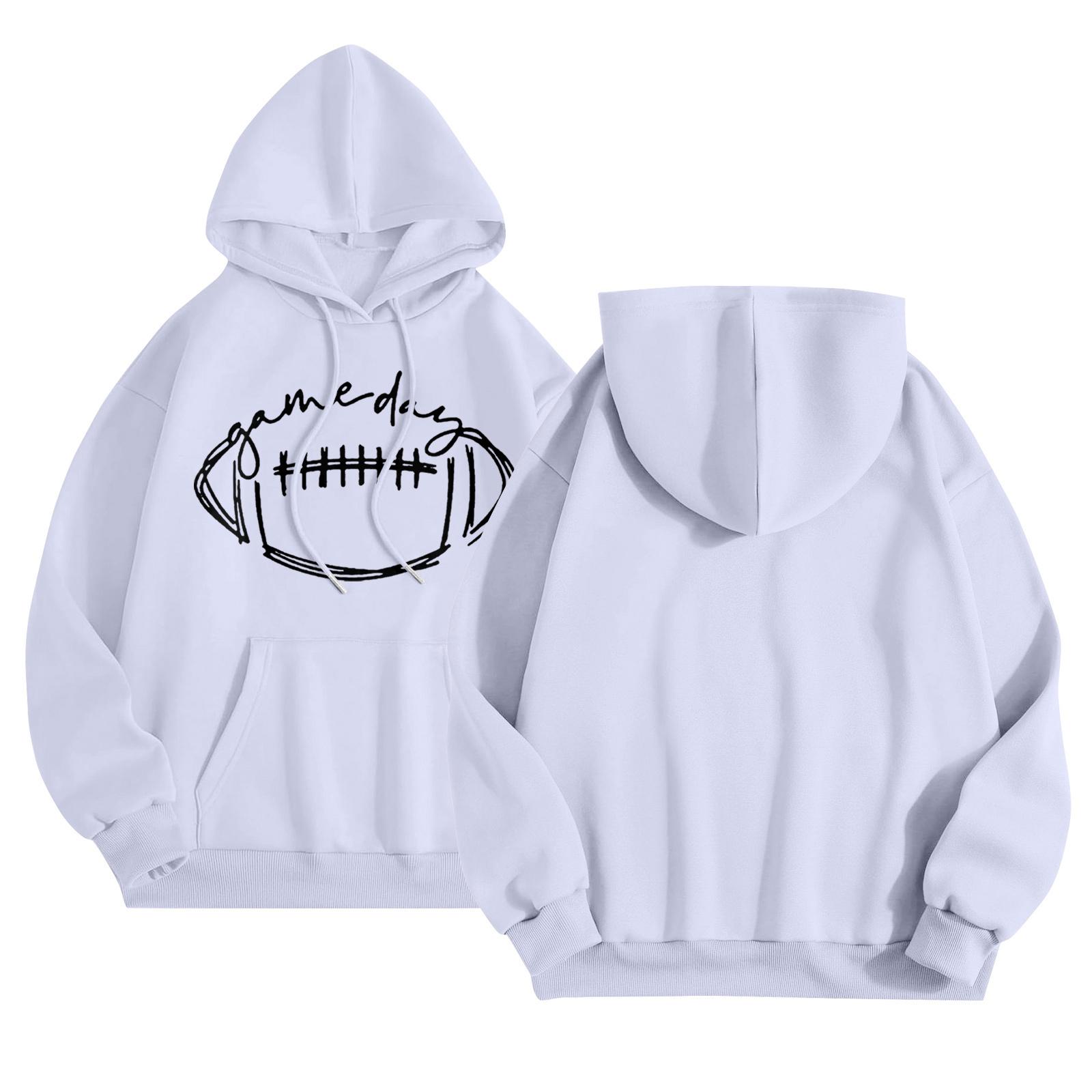 

Женская мода, повседневные универсальные повседневные толстовки, топы с длинными рукавами, толстовки L белый