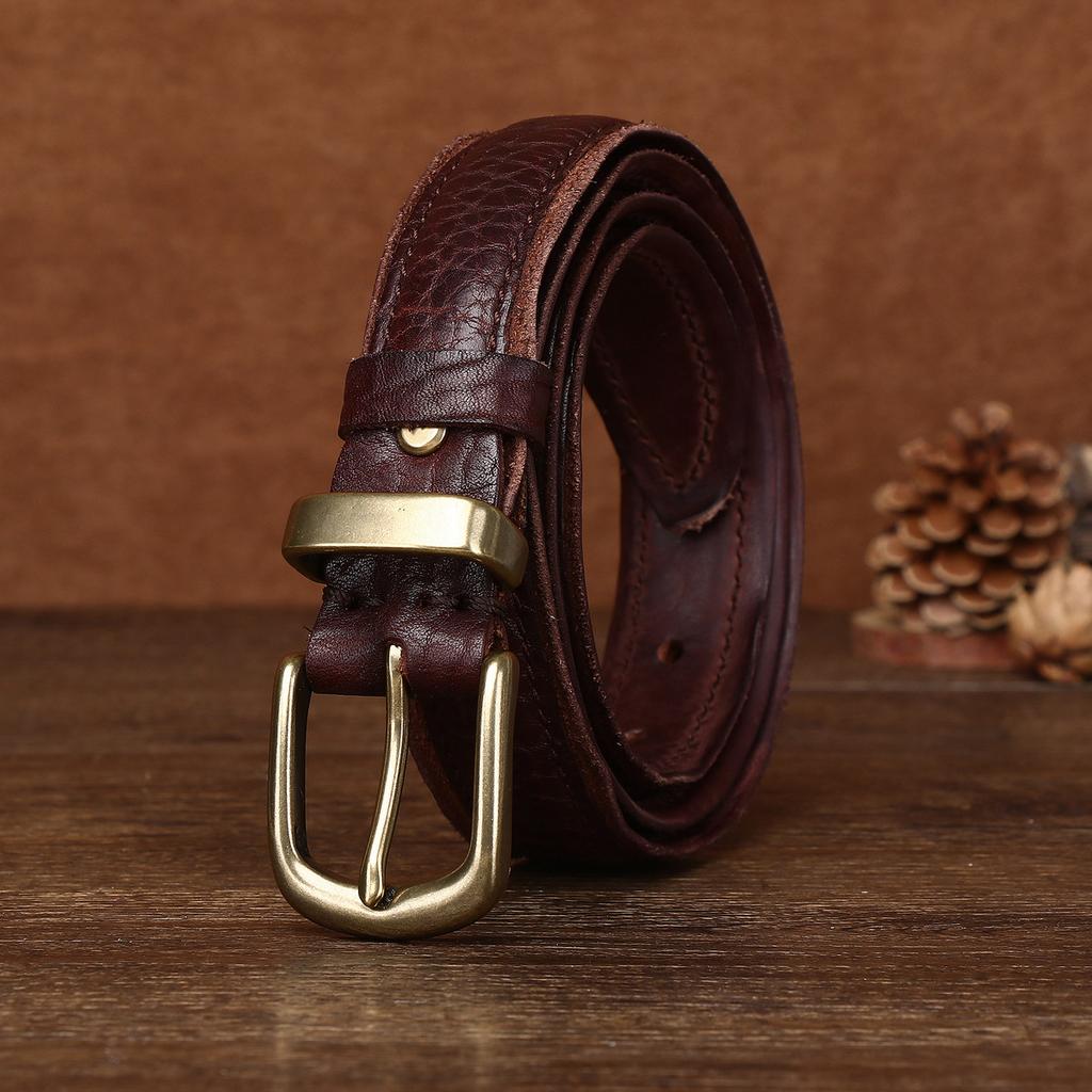 Curea retro la modă personalizată cu decor vechi pentru femei, din piele naturală, primul strat, din piele de vacă, pentru blugi