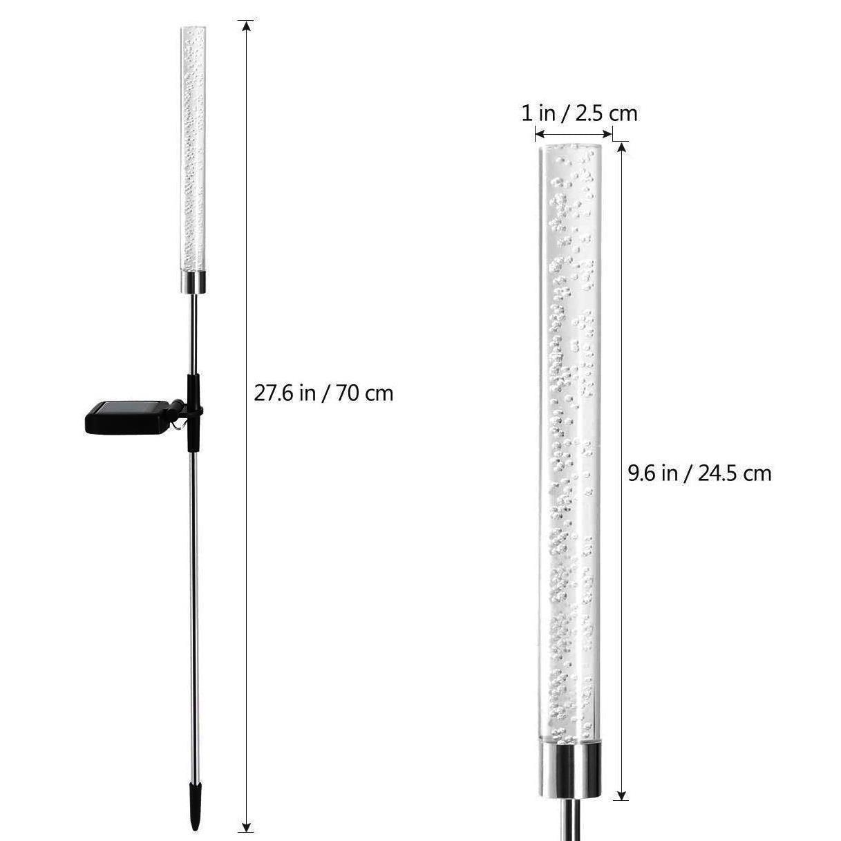 

Солнечный акриловый стержень, светильник с вставкой для земли, газонный светильник, ландшафтный светильник, солнечный пузырьковый светильник, акриловый хрустальный стержень OPP bag (1 piece)