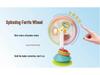Tri-Color Rotating Ferris Wheel Baby Windmill: Multifunctional, Colorful Suction Cup Rattle Toy