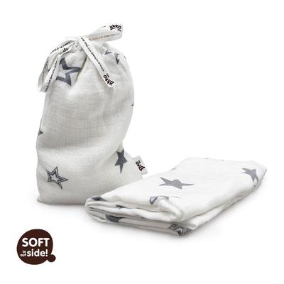 Xkko Bamboo Swaddle Blanket - Silver Star
