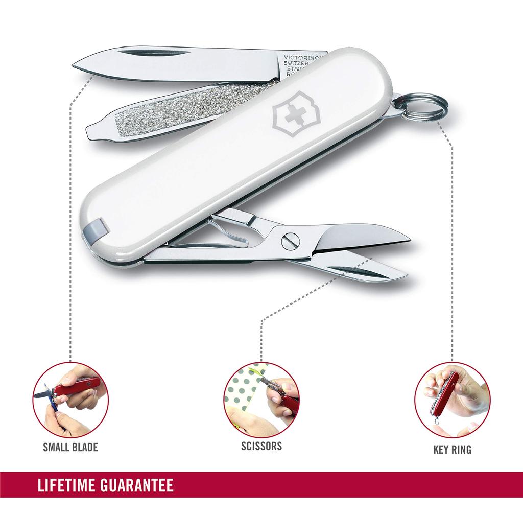 VICTORINOX Classic SD Padající sníh Venkovní kempování Venkovní multifunkční nástroj Multifunkční nástroj Nouzový nástroj Prevence katastrof Multifunkční Pohodlné Kompaktní DIY nůžky