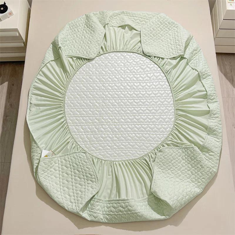 New Class a Waterproof Quilted Fitted Sheet Three-Piece Antibacterial Septate Mattress Protective Cover