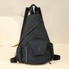 Lightweight Solid Nyl Trendy Sling Bags 2026  Sweet Backpack for Women with Multi-Pockets Casual Versatile Chest Bag