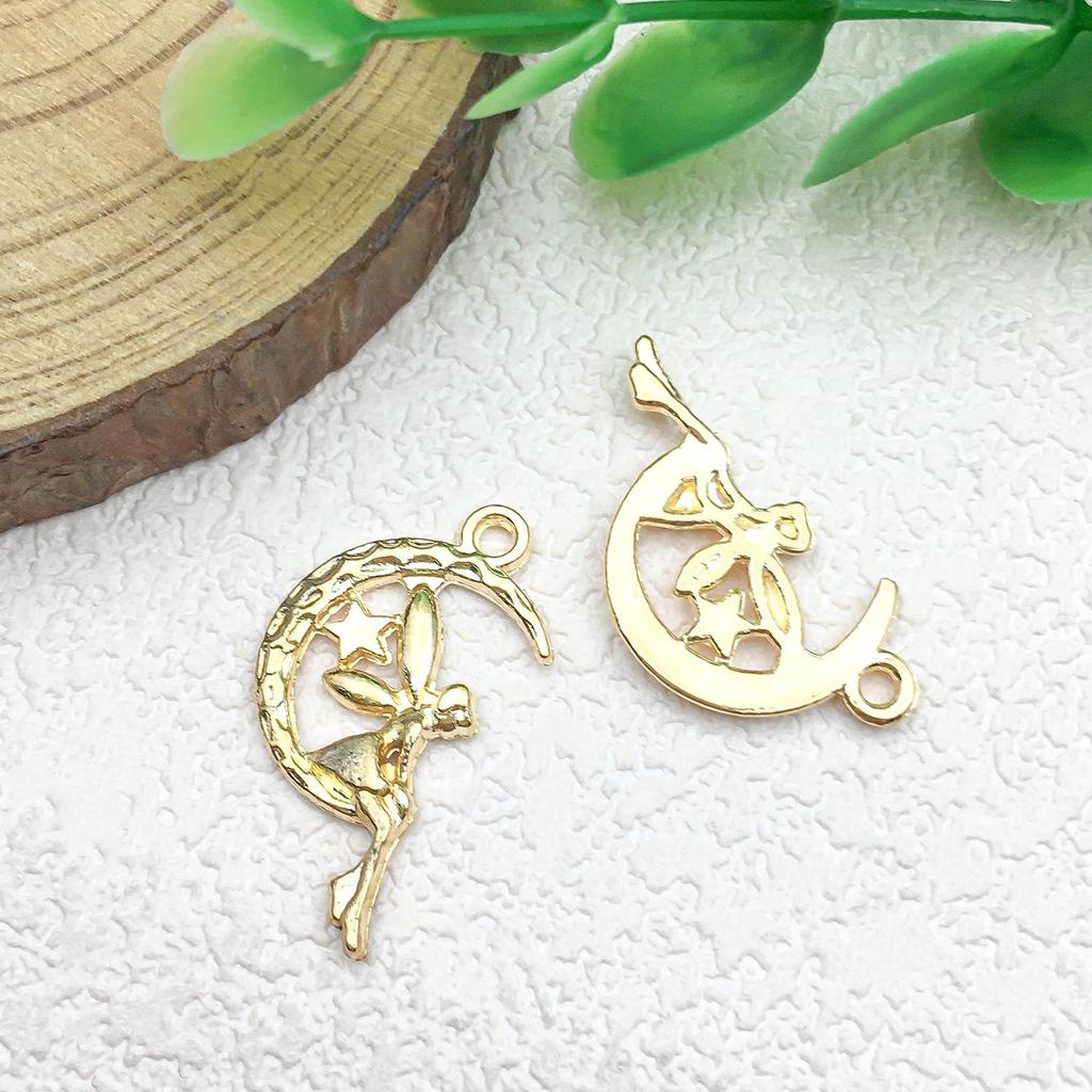 51kc Gold Mermaid Pendant Charm for DIY Jewelry