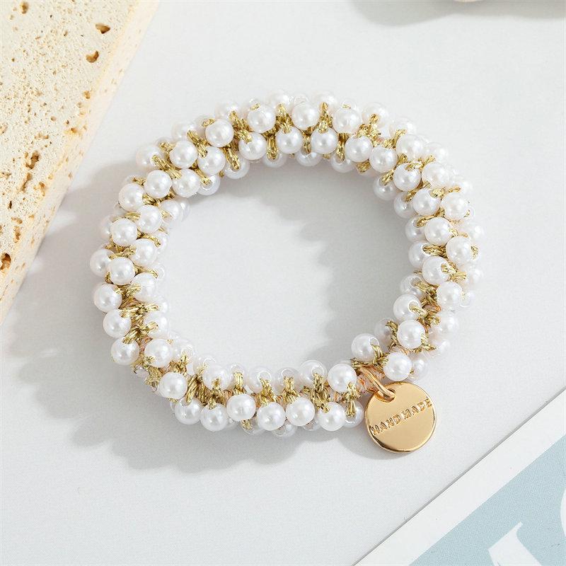 

Корейский стиль Резинки для волос Резинки для волос Резинка для волос Сказочный аксессуар для волос Жемчужная повязка для волос Тондэмун Многоцветный кристалл 7cm жемчужный