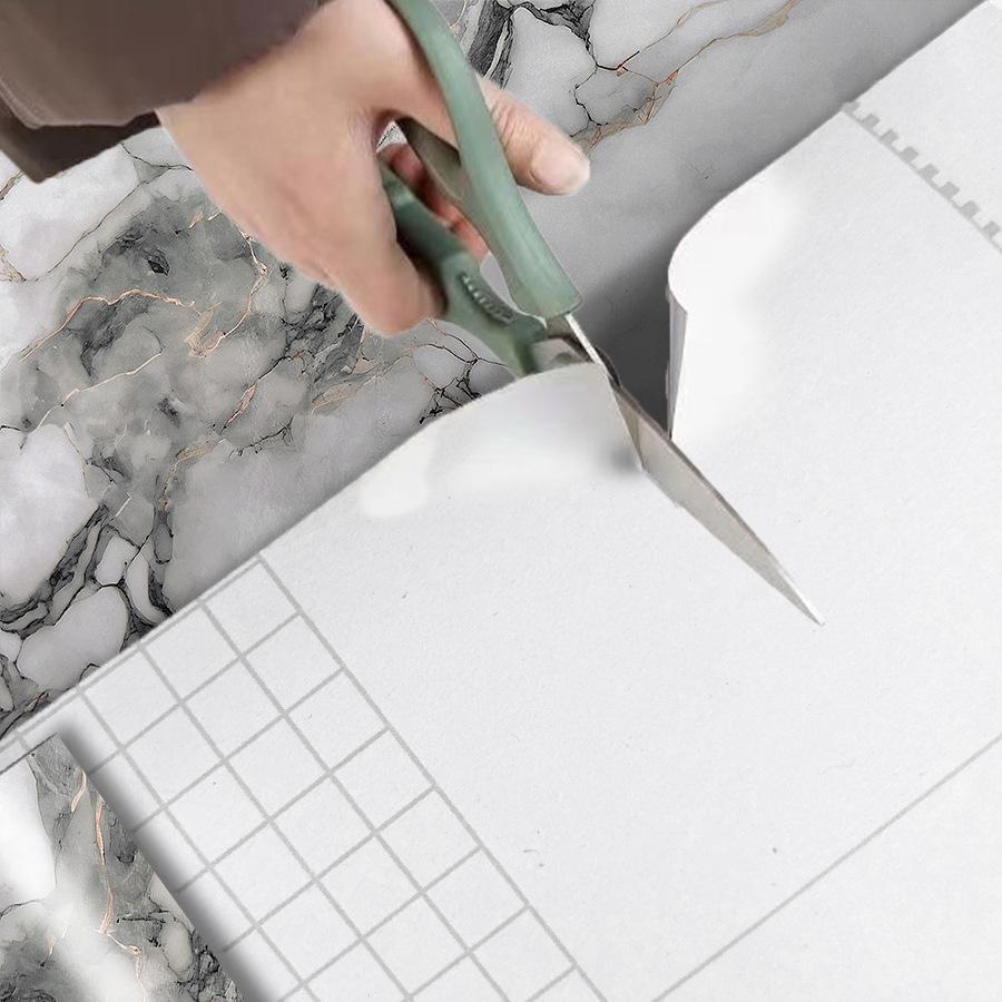 Samolepicí mramorová tapeta se zlatou fólií, odlepovací a nalepovací, vodotěsná, odolná proti oleji, nálepka na kuchyňskou zástěnu a pracovní desku, 5vrstvá PET samolepka na zeď pro nábytek