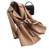 2025 Winter Women's Korean Style Double-Sided Wool Cashmere Mid-Length Loose Coat