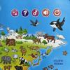 Electronic World Map Animal Wall Chart Talking Music Poster Kids Montessori Toys for Toddlers Interactive Educational Toy Gift