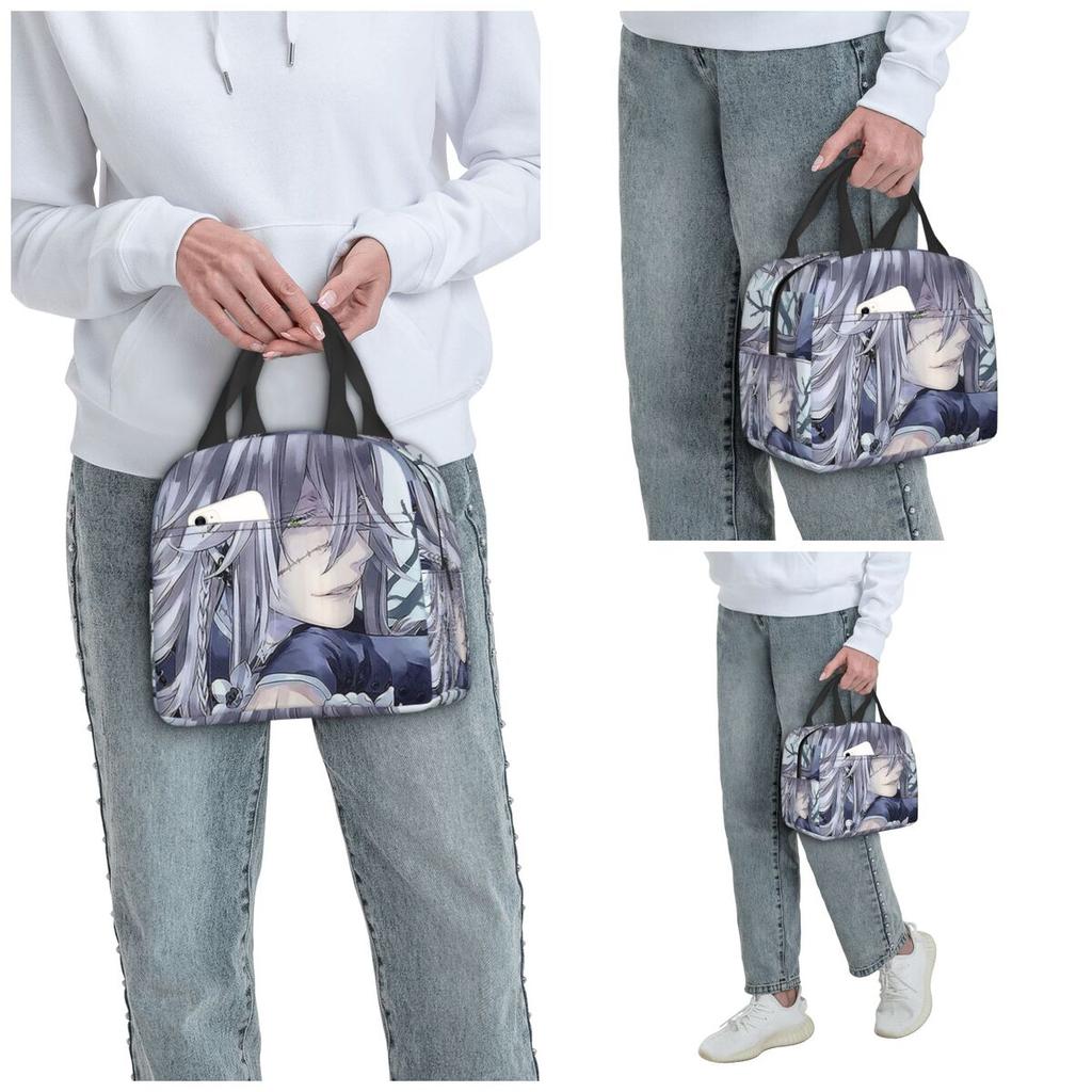 Undertaker Black Butler Insulated Lunch Bag for Women Office Cooler Thermal Food Box Tote Portable Lunch Boxes Container